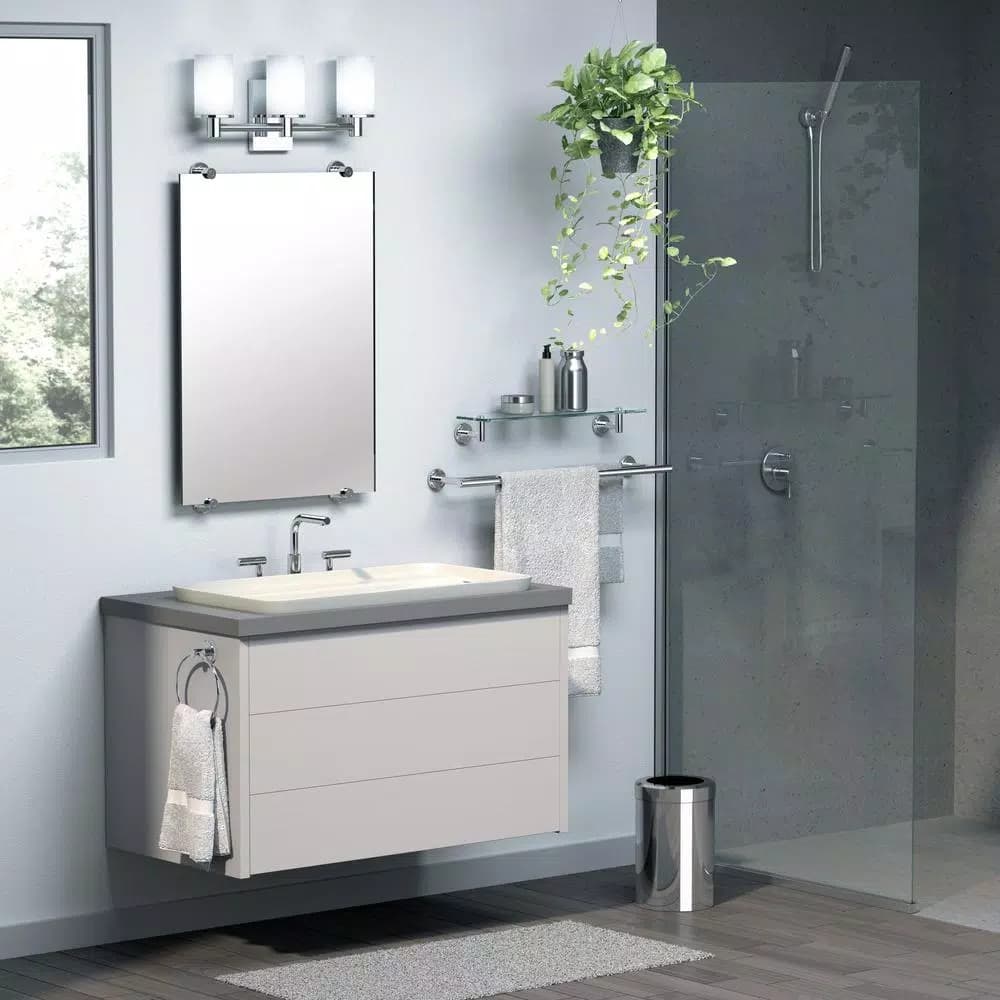 Gatco Latitude II 24 in. Single Towel Bar, Satin Nickel