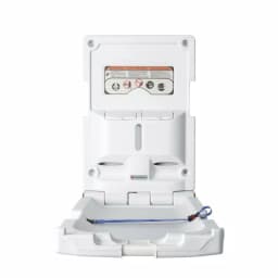 Foundations Classic Vertical Baby Changing Station, High-Density Polyethylene, Light Gray thumbnail 2
