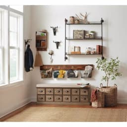 3R Studios Fountain Cast Iron Wall Hooks - Rustic 15-Hook Organizer thumbnail 4