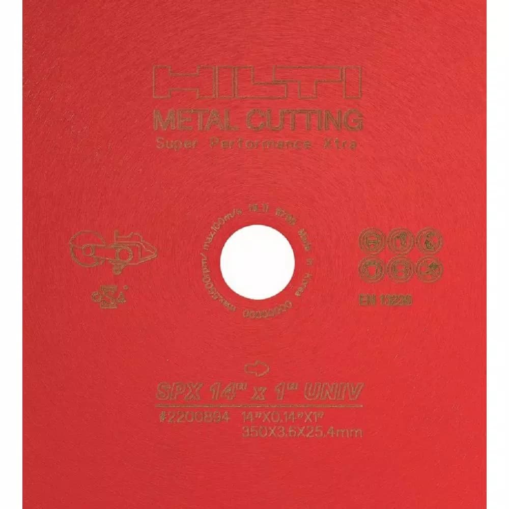 Hilti 14 in. x 1 in. SPX Diamond Metal Cutting Blade
