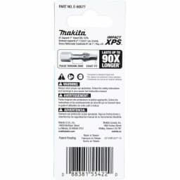 Makita ImpactXPS #1 Square 1 in. Insert Bits, 5-Pack thumbnail 4