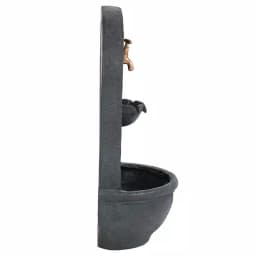 Sunnydaze Decor Messina Resin Outdoor Wall Fountain, Lead Finish Electric Water Feature thumbnail 3