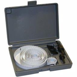PRO-SERIES 19-Piece Hole Saw Blade Set with Mandrels and Storage Case thumbnail 1