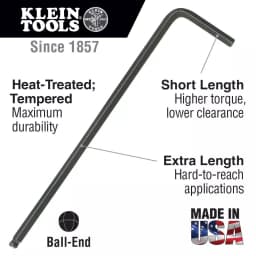 Klein Tools 12-Piece L-Style Ball-End Hex Key Set, SAE thumbnail 2