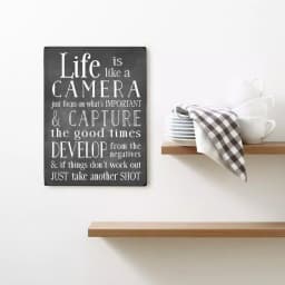 Unbranded Nancy Anderson "Life Is Like A Camera" 9 x 12 in. Wood Wall Art Sign thumbnail 5