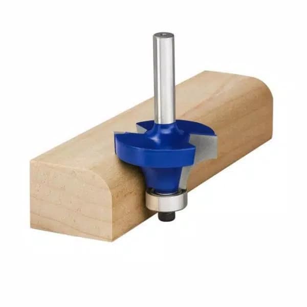 RYOBI 4-Piece Decorative Router Bit Set with Carbide Tipped Edges