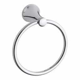 KOHLER Coralais 3-Piece Polished Chrome Bath Hardware Set: Towel Bar, Towel Ring & Toilet Paper Holder thumbnail 5