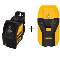DEWALT Green Cross Line Laser Level with Center-Find Stud Finder Combo Kit thumbnail 1