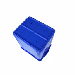 Enviro World 15 Gal. Blue Recycling Bin with Built-in Handles thumbnail 3