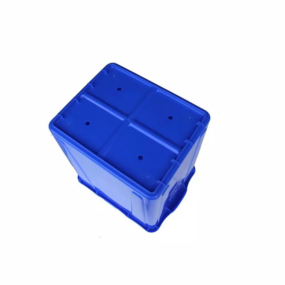 Enviro World 15 Gal. Blue Recycling Bin with Built-in Handles