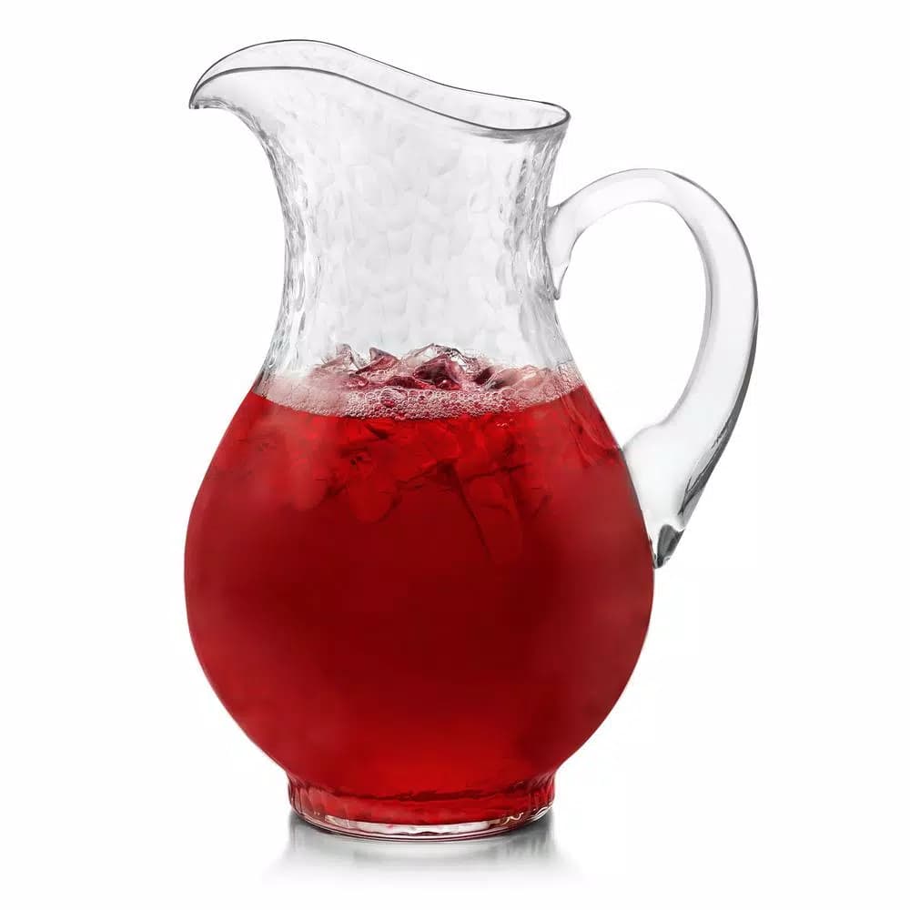 Libbey Yucatan 86.9 oz. Glass Pitcher, Clear Ripple Pattern Serving Pitcher