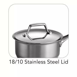Tramontina Gourmet Prima 1.5 Qt. Stainless Steel Sauce Pan with Lid thumbnail 4