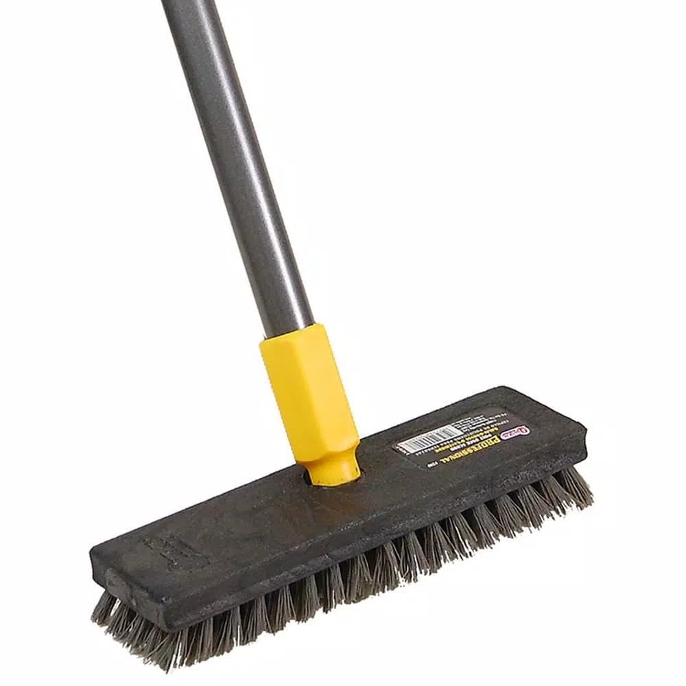 Quickie Professional Deck Scrub Brush with 54 in. Long Handle, 4-Pack