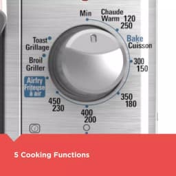 BLACK+DECKER 1500W Extra Wide Crisp 'N Bake Air Fry Toaster Oven, 8-Slice, Stainless Steel thumbnail 6