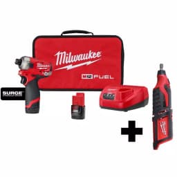 Milwaukee M12 FUEL SURGE 1/4 in. Hex Hydraulic Impact Driver Kit with Free M12 Rotary Tool thumbnail 1