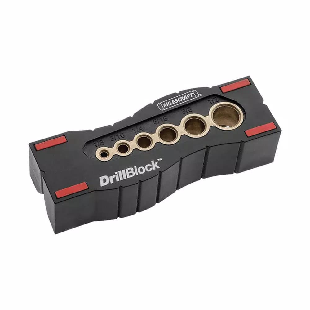 Milescraft DrillBlock Hand-Held Drill Guide Jig for Precision Drilling