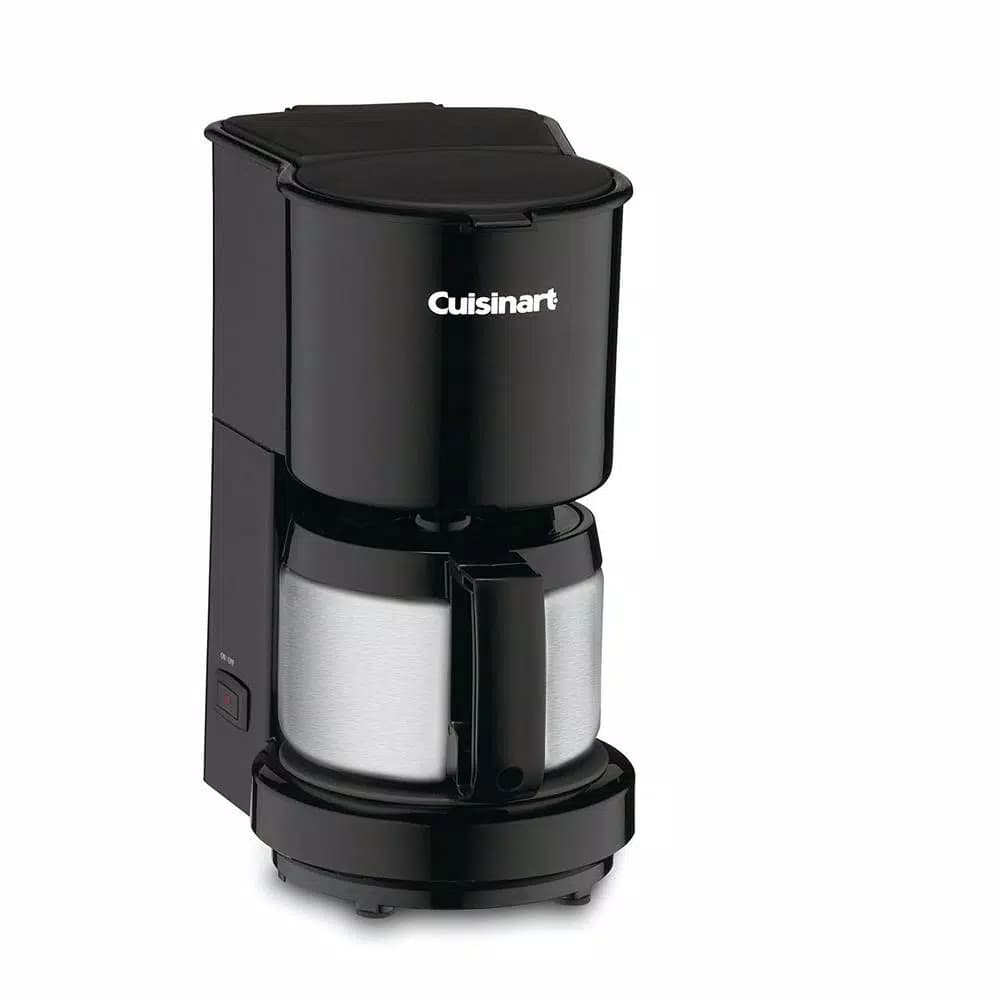 Cuisinart DCC-450BK 4-Cup Black Drip Coffee Maker with Stainless Steel Carafe