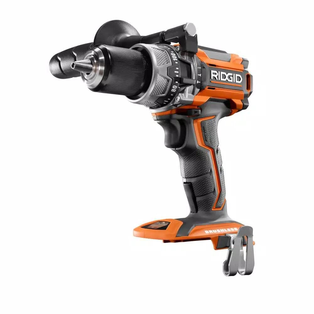 RIDGID 18V Brushless Cordless 10-Piece Combo Kit with 4 Lithium-Ion Batteries
