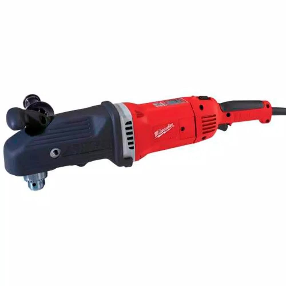 Milwaukee 1/2 in. Super Hawg Corded Right Angle Drill, 13 Amp
