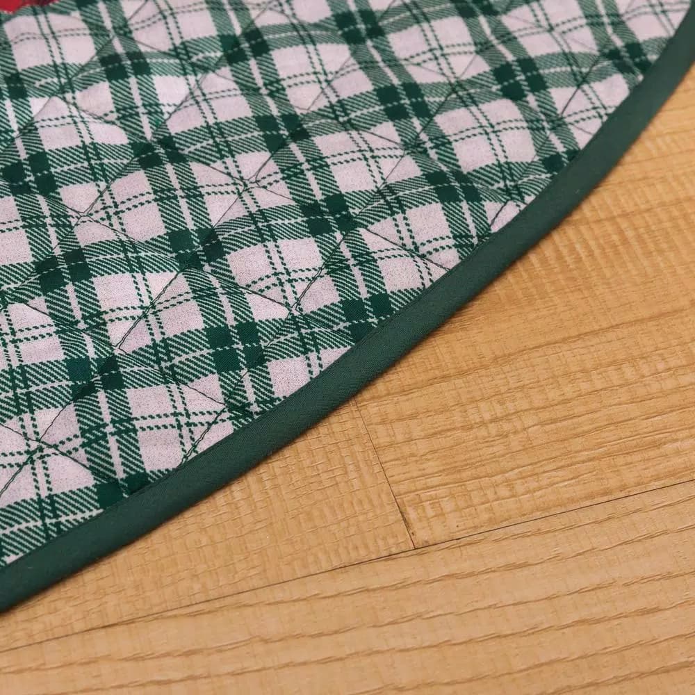 Country Living Knox Plaid 48 in. Quilted Microfiber Tree Skirt
