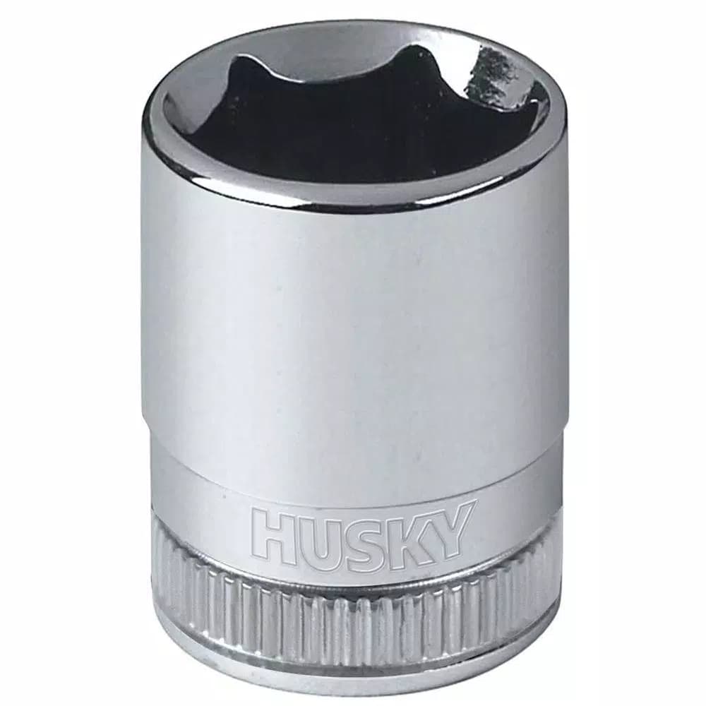 Husky 12 mm 6-Point Metric Standard 1/4 in. Drive Intermediate Socket