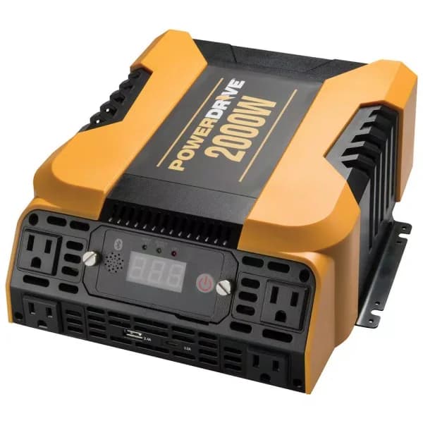 PowerDrive 2000W Power Inverter with Bluetooth App, 4 AC Outlets, USB-C & USB Ports