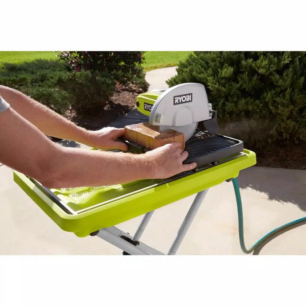 RYOBI 9 Amp Corded 7 in. Overhead Wet Tile Saw with 1-3/4 HP Motor