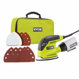 RYOBI 1.2 Amp Corded 5.5 in. Corner Cat Finishing Sander with Dust Bag and Storage Case thumbnail 1
