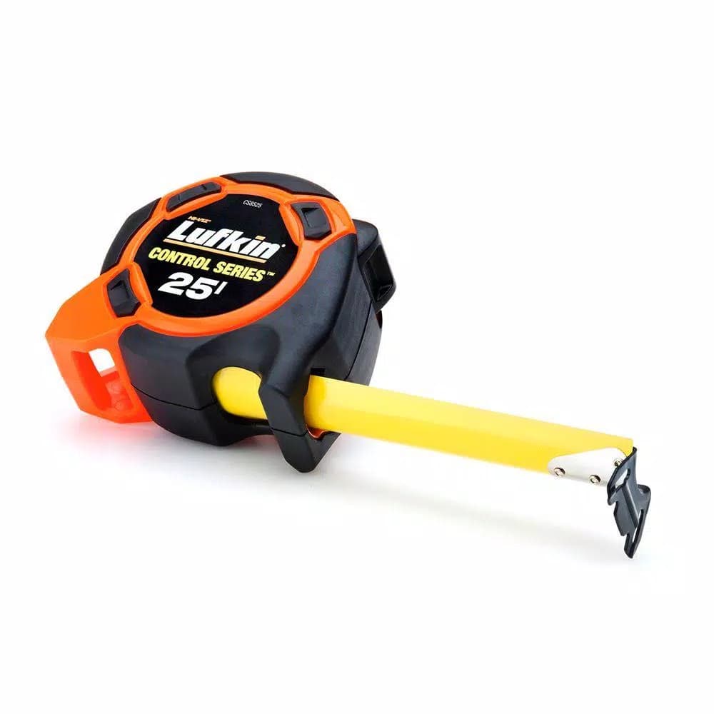 Lufkin Control 25 ft. Tape Measure, 10 ft. Standout, Yellow Clad Blade
