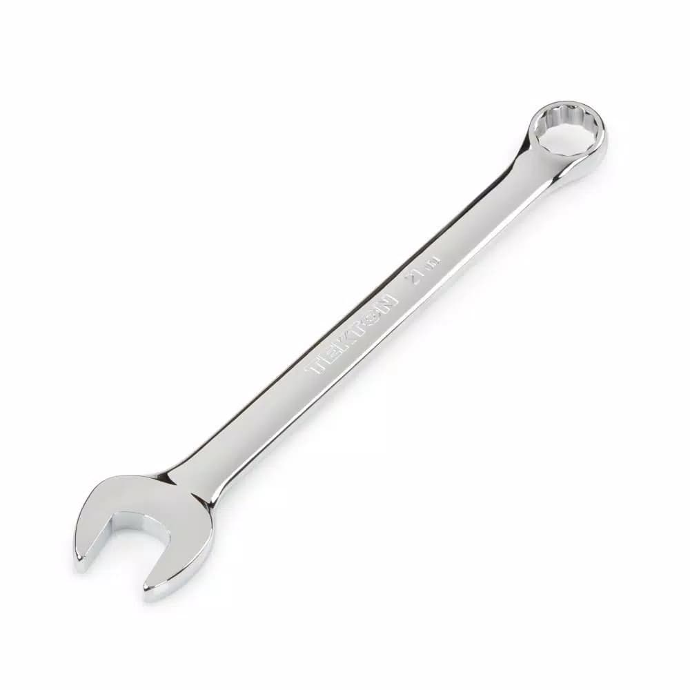 TEKTON 21 mm Combination Wrench, 12-Point Box End, Chrome Vanadium Steel