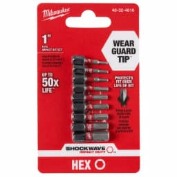 Milwaukee Shockwave Impact Duty Hex Bit Set, 9-Piece thumbnail 1