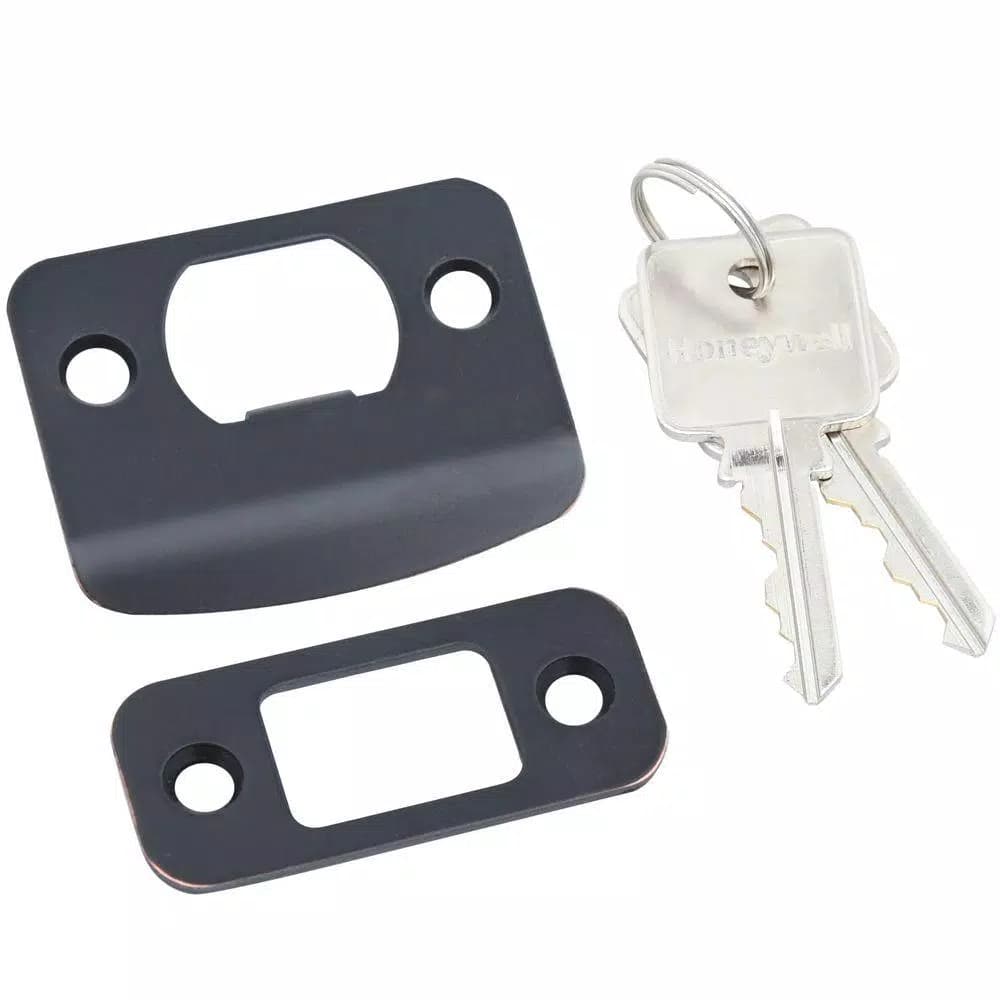 Honeywell Classic Oil-Rubbed Bronze Entry Knob and Deadbolt Combo Pack, Keyed Alike