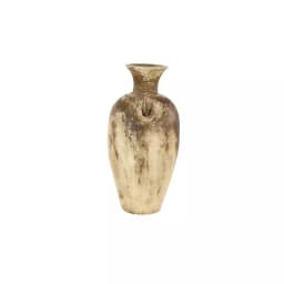 LITTON LANE 28" Distressed Beige and Brown Ceramic Amphora Floor Vase - Farmhouse Style thumbnail 2