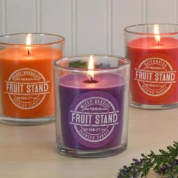 LUMABASE Fruit Stand Collection Scented Candles, 10 oz. Glass Jars (Set of 3) thumbnail 3