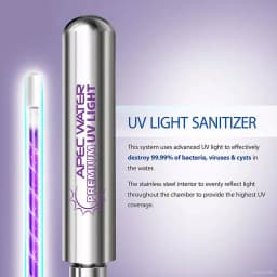APEC Water Systems APEC Stainless Steel UV Ultra Violet Sterilizer Water Filter Cartridge Kit thumbnail 2