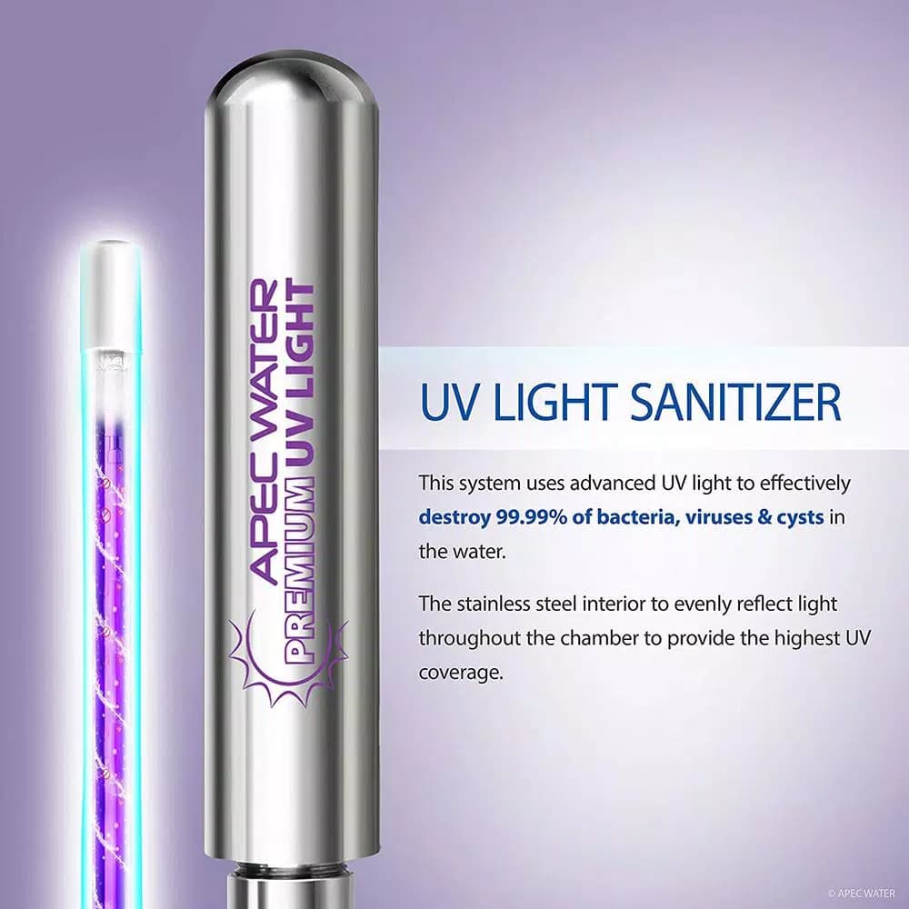 APEC Water Systems APEC Stainless Steel UV Ultra Violet Sterilizer Water Filter Cartridge Kit
