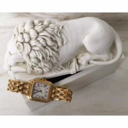 Unbranded Lion Decorative Trinket Box - White Marble Look Resin Jewelry & Keepsake Holder thumbnail 1