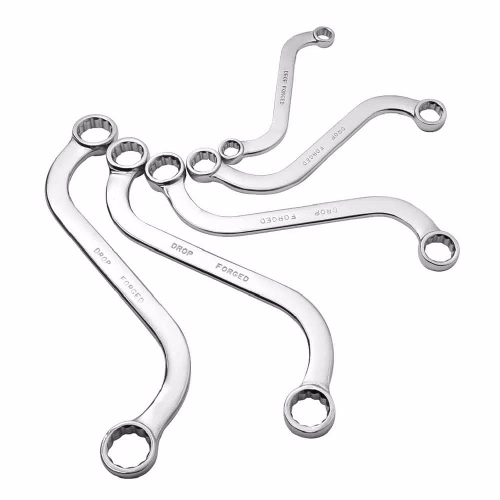 SUNEX TOOLS SAE S-Style Wrench Set, 5-Piece, Drop Forged Alloy Steel
