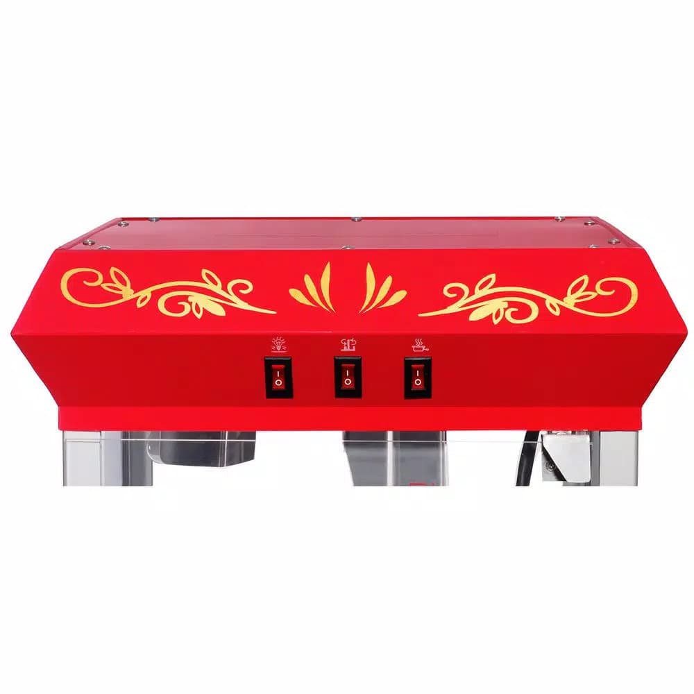 Great Northern Popcorn All-Star 8 oz. Red Countertop Popcorn Machine