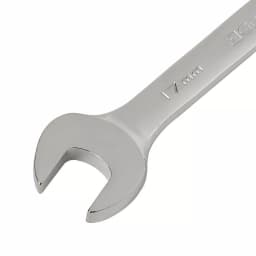 GearWrench 17 mm Combination Ratcheting Wrench, 12-Point Box End, Chrome Finish thumbnail 2