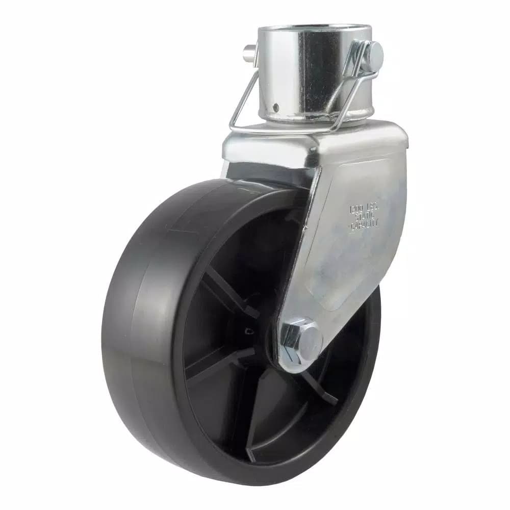 CURT 6" Jack Caster for 2" Diameter Tubes, 1,200 lbs. Capacity