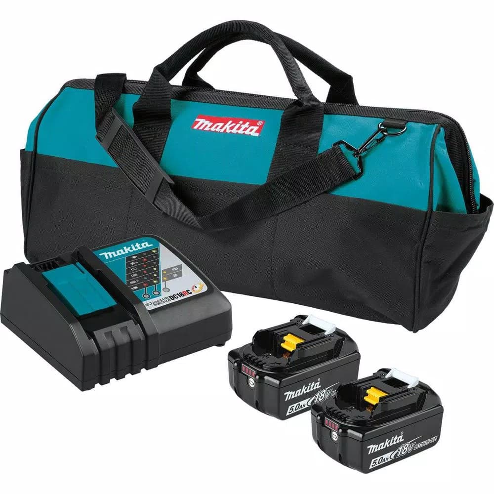 Makita 18V LXT Brushless Router, Jig Saw, and 2 Gal. Dust Extractor Combo Kit with 5.0 Ah Battery and Charger