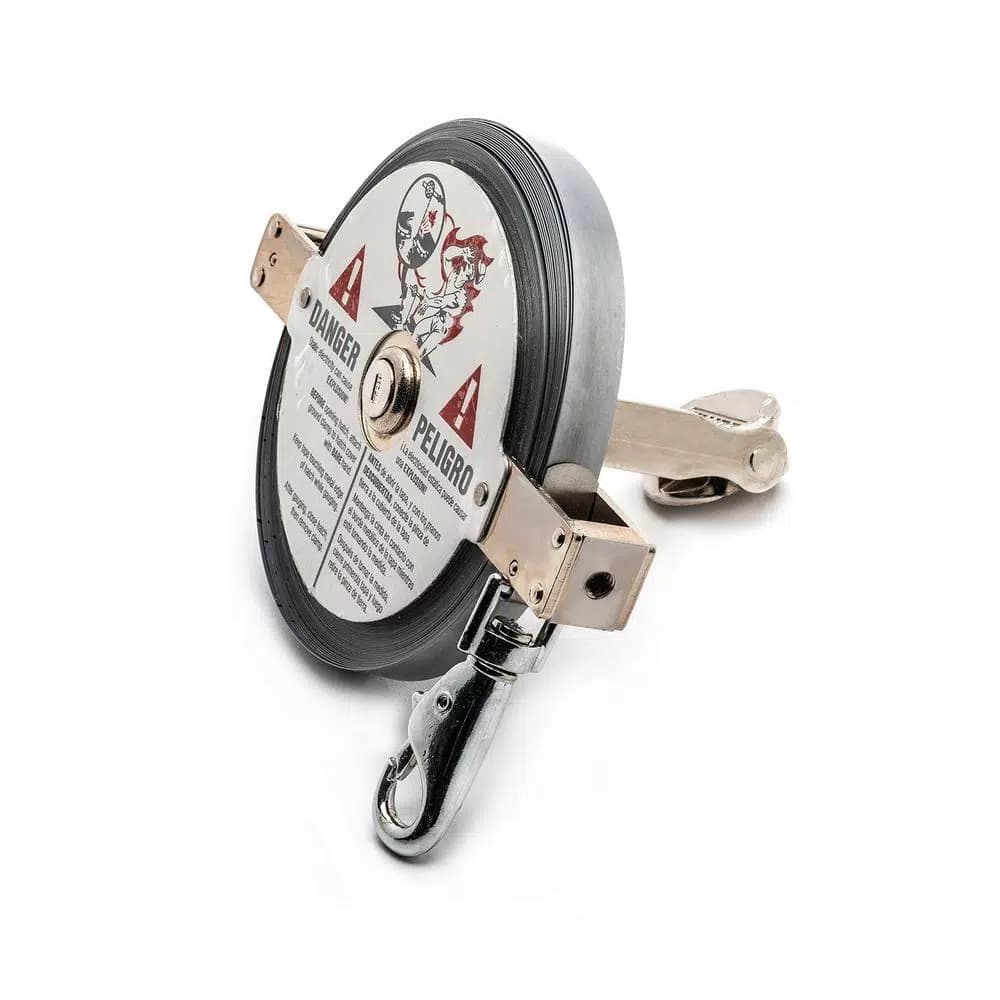 Lufkin 1/2 in. x 25 ft. Oil Gauging Tape Measure, Chrome Clad Double Duty