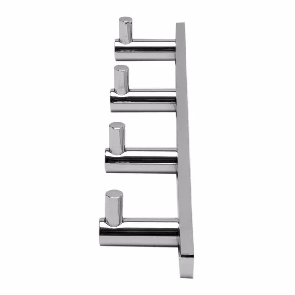 ALFI BRAND AB9528 Quadruple Robe Hook, Polished Chrome, Solid Brass