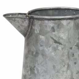 Stonebriar Collection 7 in. Antique Galvanized Metal Jug - Farmhouse Style Decorative Pitcher thumbnail 2