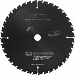 Hilti 7-1/4 in. 40-Teeth SPX Finishing Circular Saw Blade, 5-Pack thumbnail 1