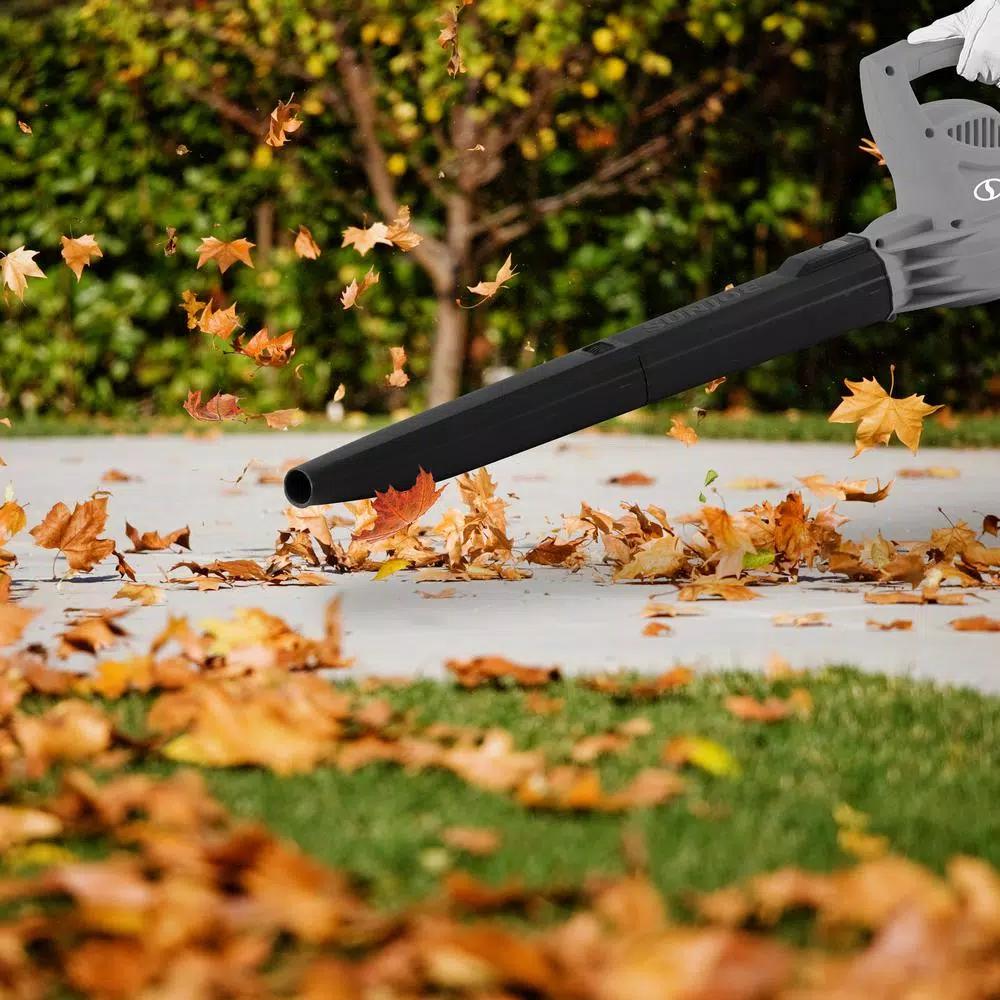 Sun Joe 6 Amp Electric Handheld Leaf Blower, 155 MPH, 200 CFM, Gray