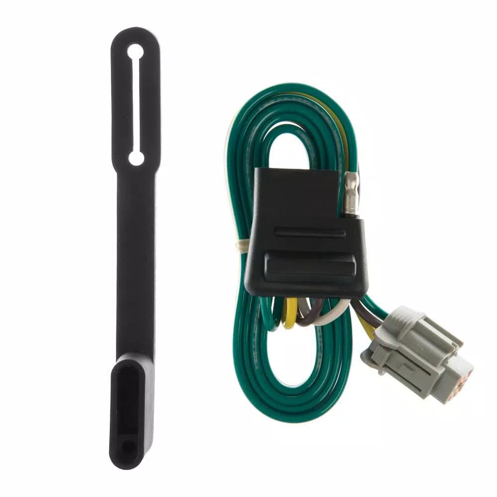 CURT Custom Vehicle-Trailer Wiring Harness, 4-Way Flat for Nissan Xterra (OEM Tow Package Required)