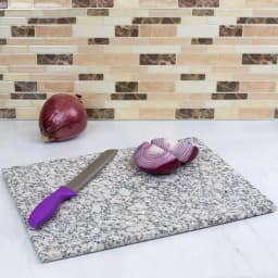 Home Basics 12 x 16 in. White Granite Cutting Board, Rectangular Heavy-Duty Chopping Board thumbnail 3
