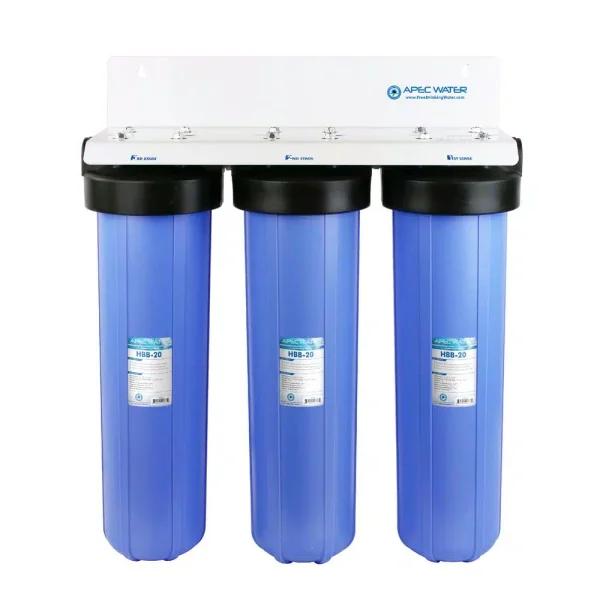 APEC Water Systems APEC Big Blue 3-Stage 20" Whole House Water Filter Housing Set FH-3BB-20